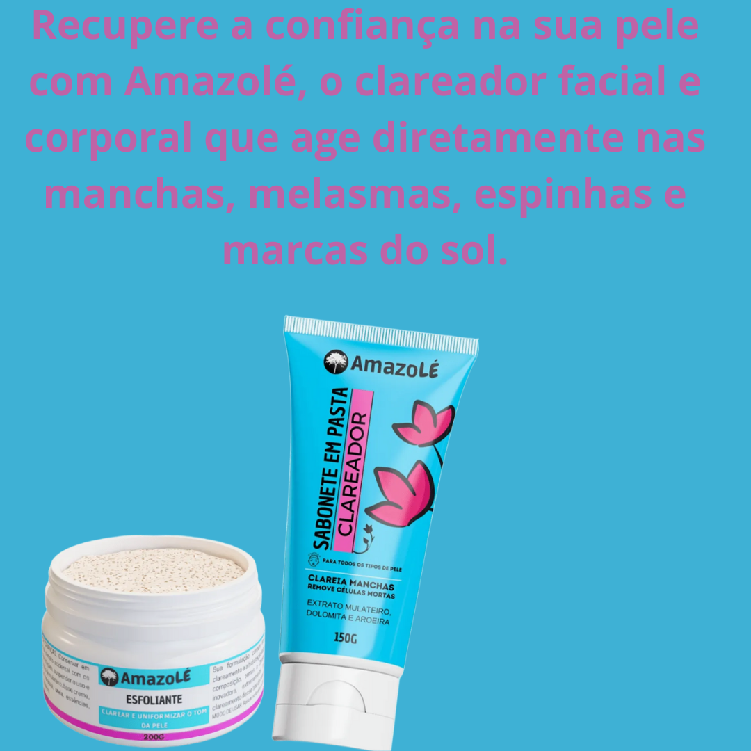 Clareador de Manchas de Pele Amazolé