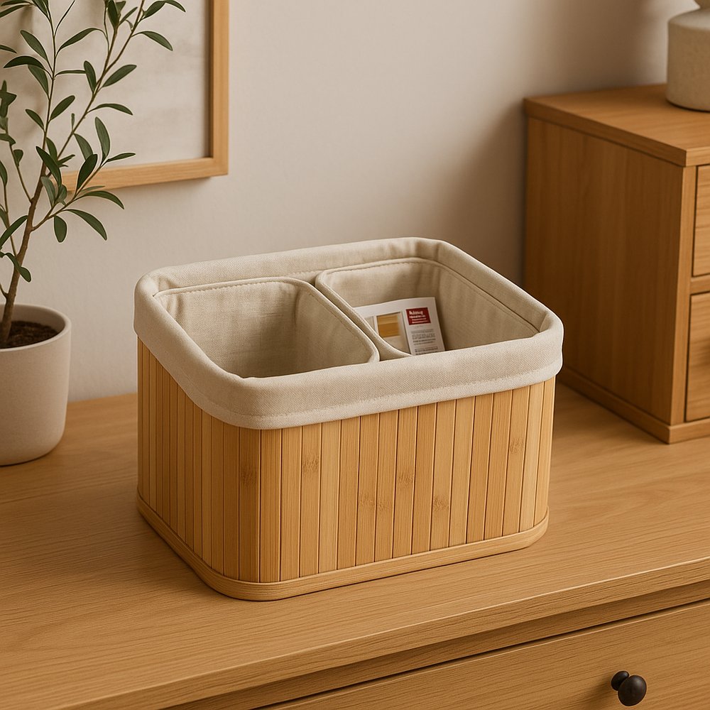 Organic Home Kit 3 Cesto Organizador em Bambu