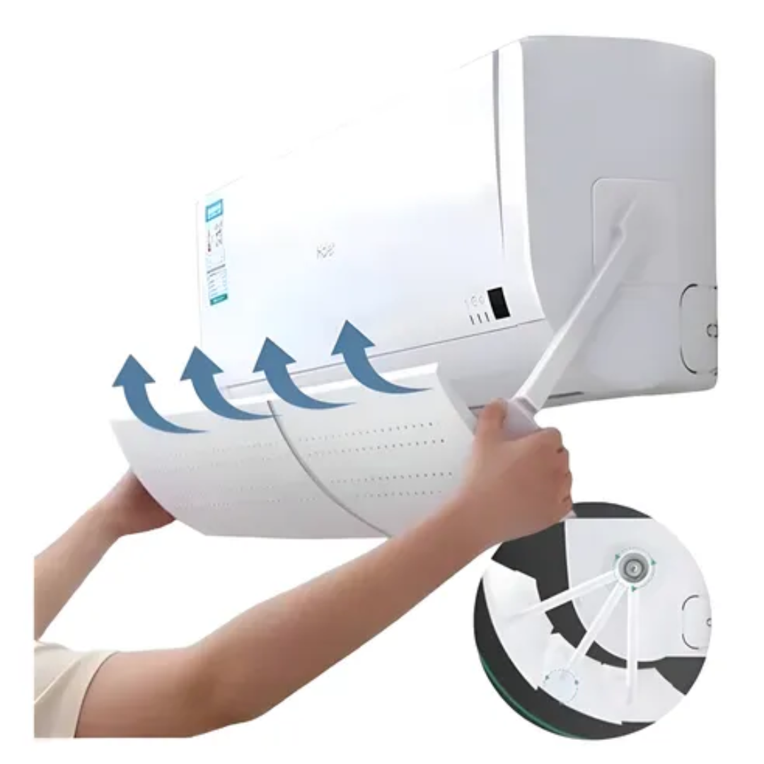 Defletor Ar Condicionado Split Ajustável 60 a 105cm | Redireciona Fluxo de Ar