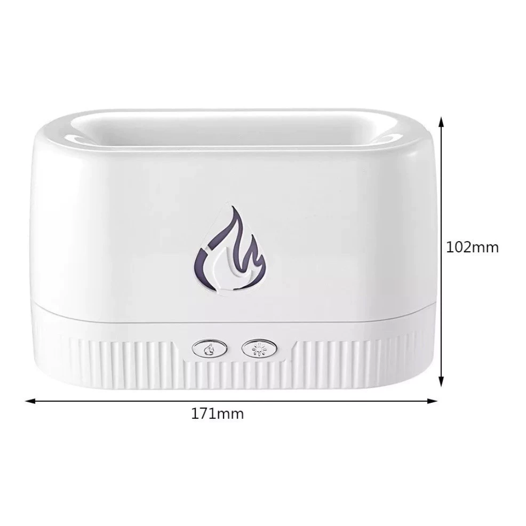 Umidificador  Difusor de Aroma Chama LED USB