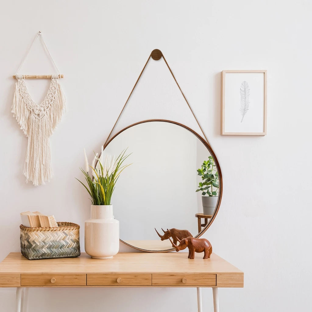 Adnet Elegance: O Espelho Redondo 30cm que Transforma Seu Ambiente