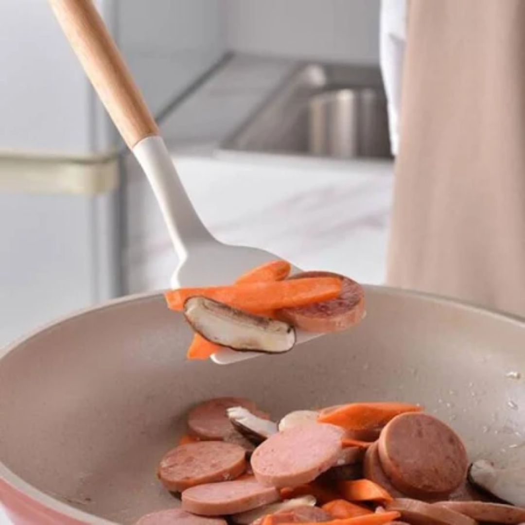 JOGO DE COZINHA COMPLETO – KIT C/12 PEÇAS DE SILICONE