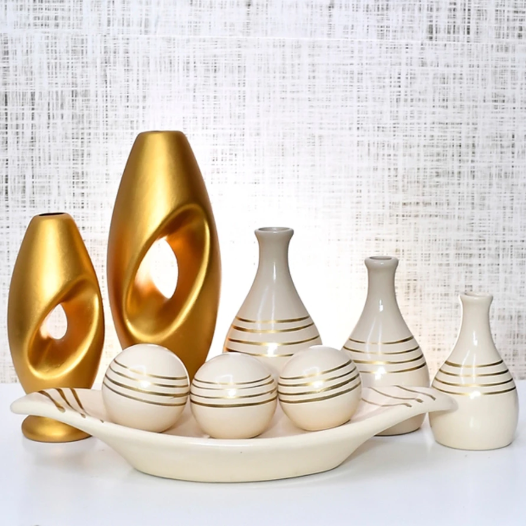 Kit 9 Jarros Decorativos