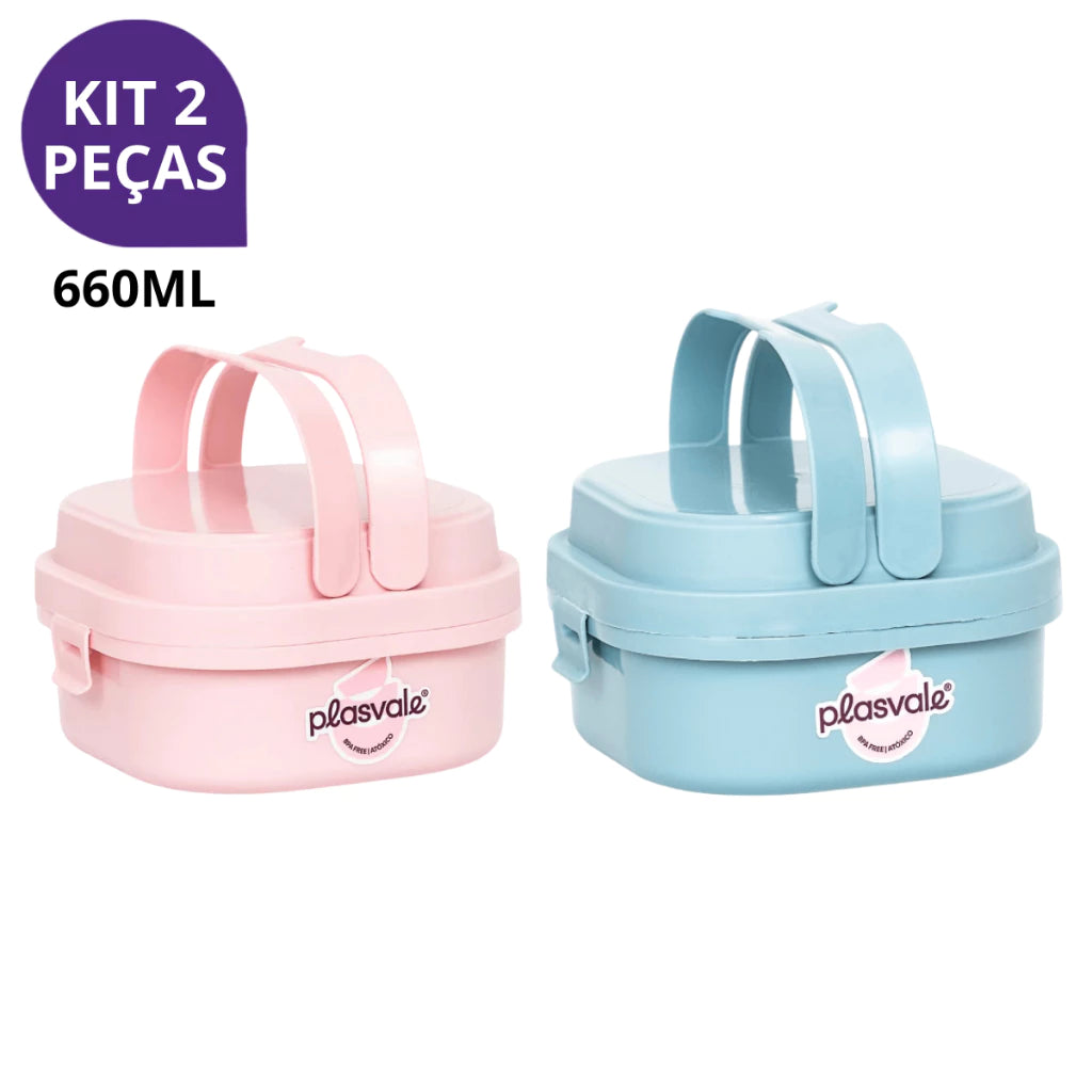 Pote Hermético Marmita Fit Premium ( Compre 1 Leve 2 )