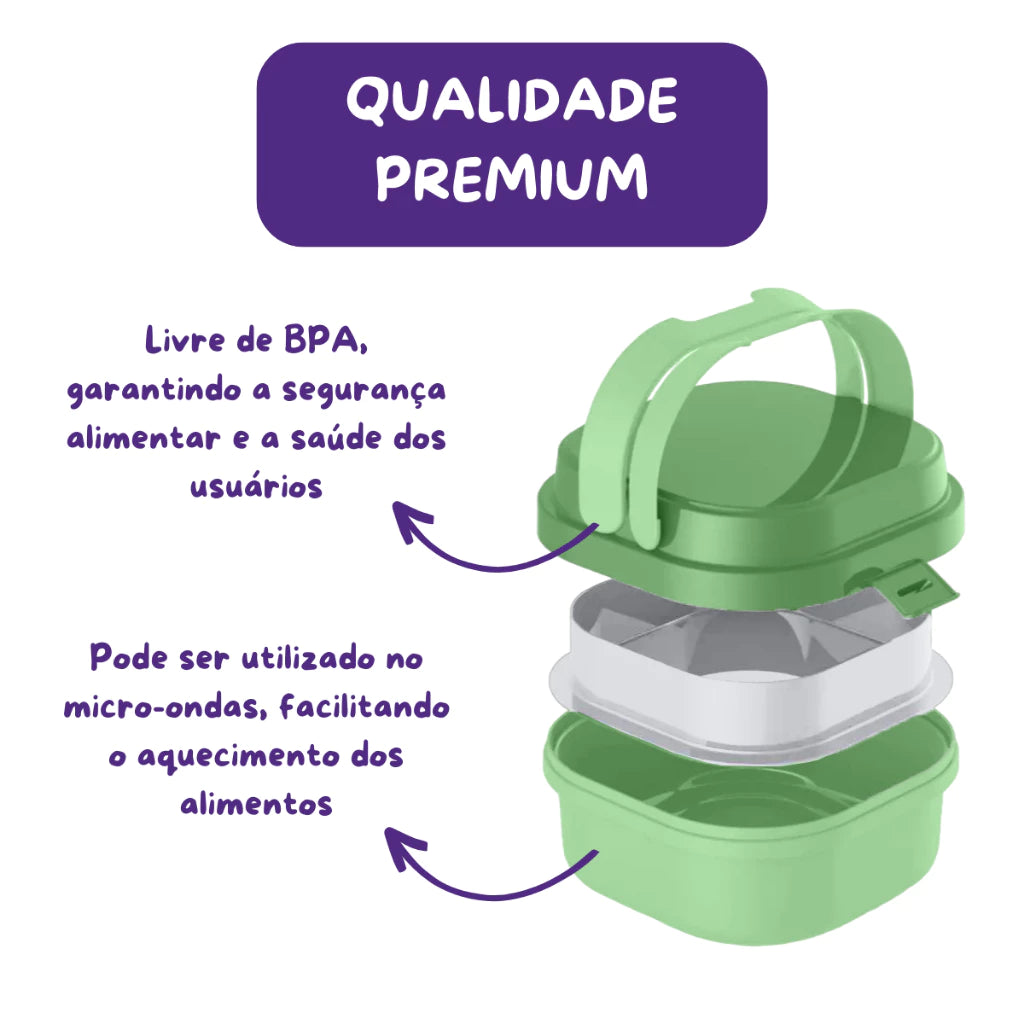 Pote Hermético Marmita Fit Premium ( Compre 1 Leve 2 )