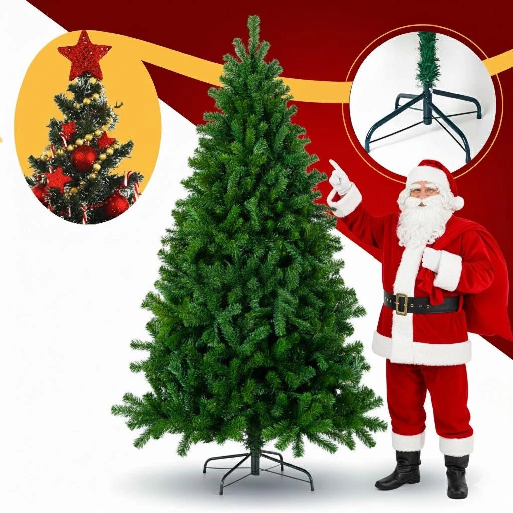 Árvore De Natal Pinheiro Luxo 1,80m 720 galhos