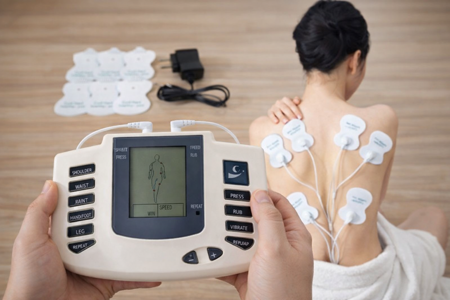 TENS PRO RELAX Aparelho Massageador De Fisioterapia Acupuntura