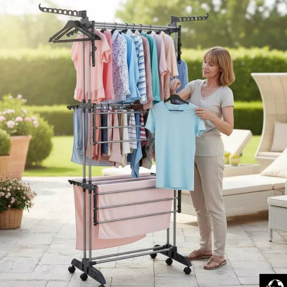 Varal Mágico 360 Multi Varal de chão Dobravel 3 andares