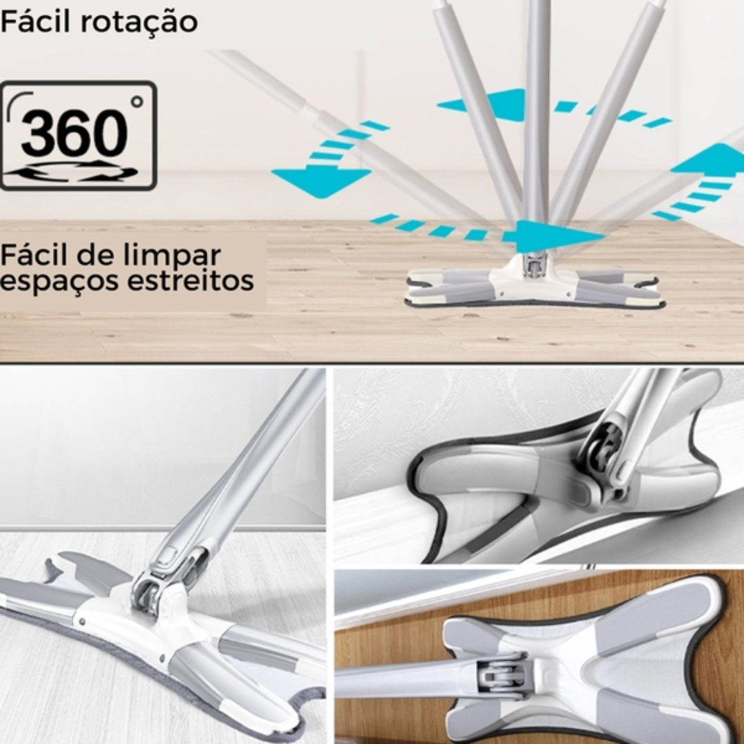 Rodo de XMop Twist Esfregão Giratório Max