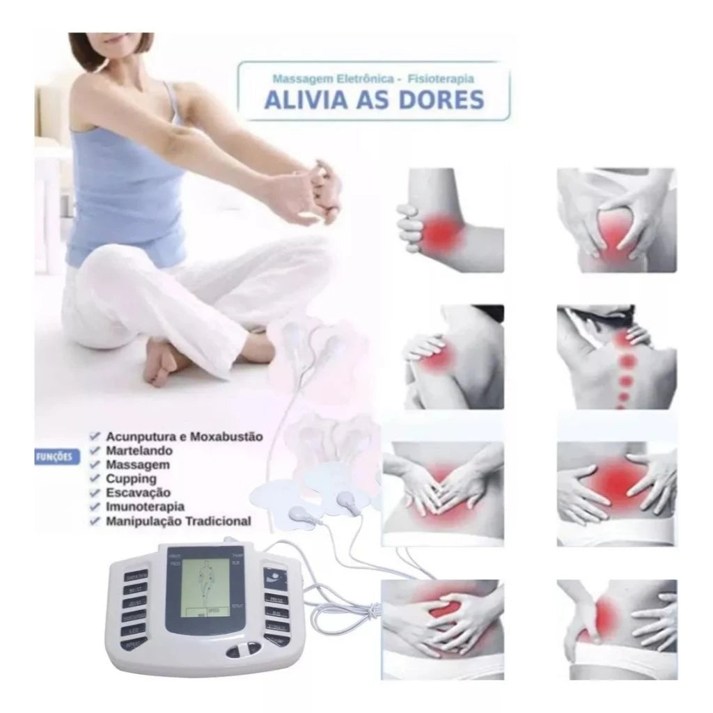TENS PRO RELAX Aparelho Massageador De Fisioterapia Acupuntura