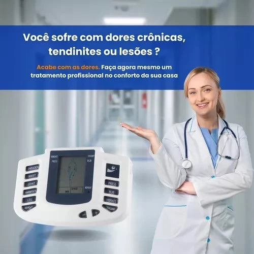 TENS PRO RELAX Aparelho Massageador De Fisioterapia Acupuntura