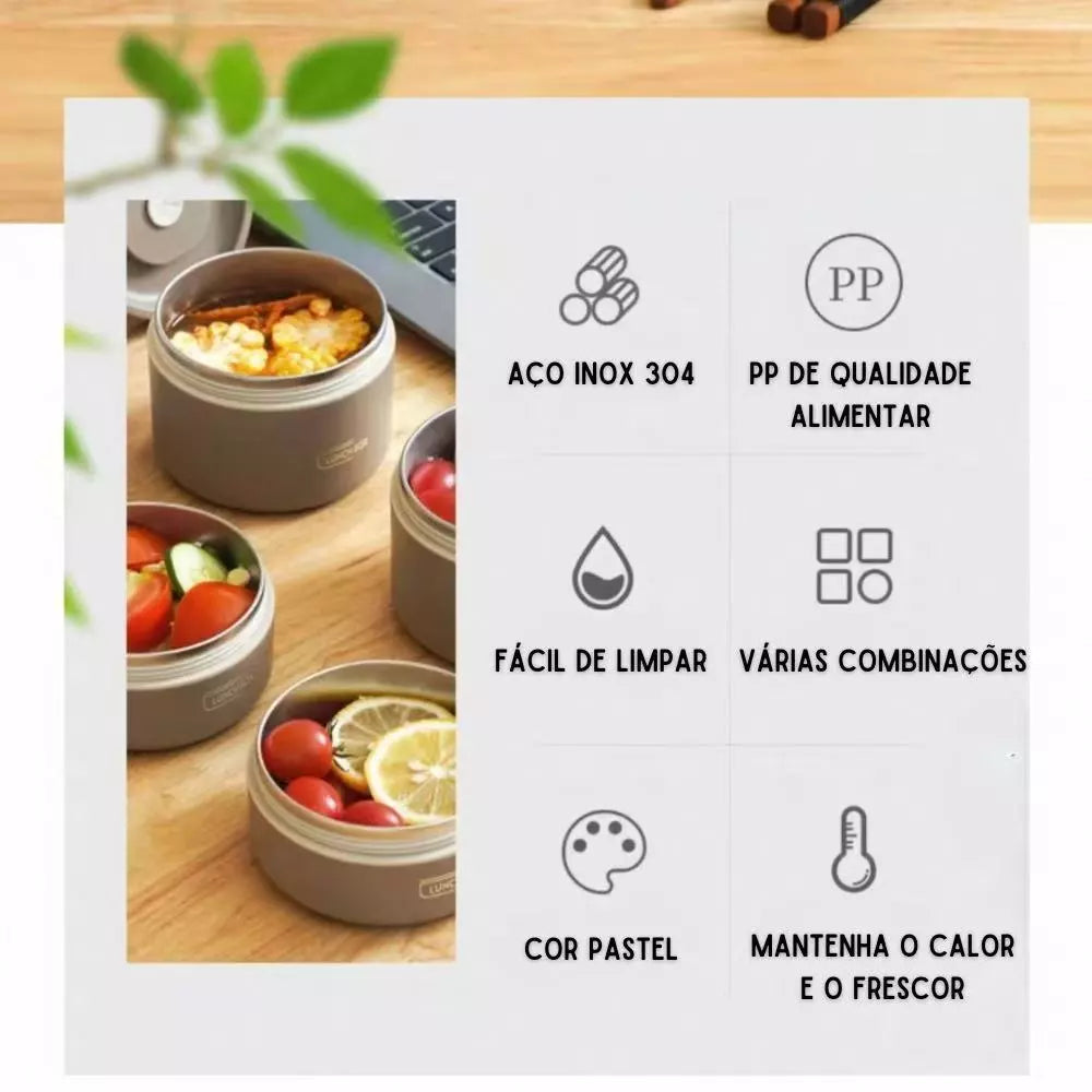 ThermoSeal Elite- O Recipiente Térmico Premium que Mantém Suas Refeições Perfeitas em Qualquer Lugar!