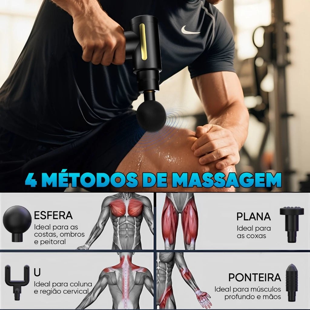 PowerFlex Pro Pistola de massagem elétrica