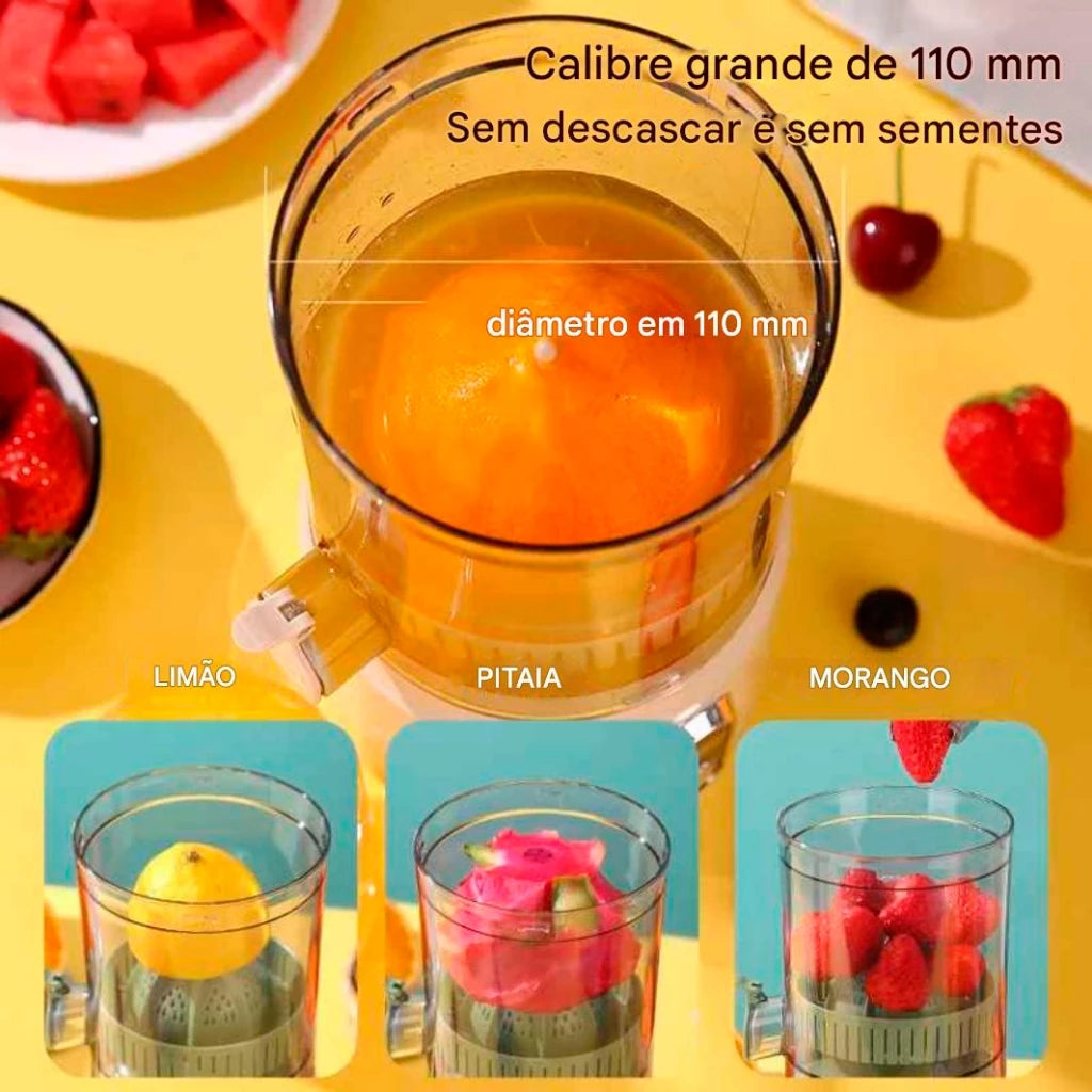 CitrusPower Pro Espremedor Extrator de Suco Elétrico Recarregável