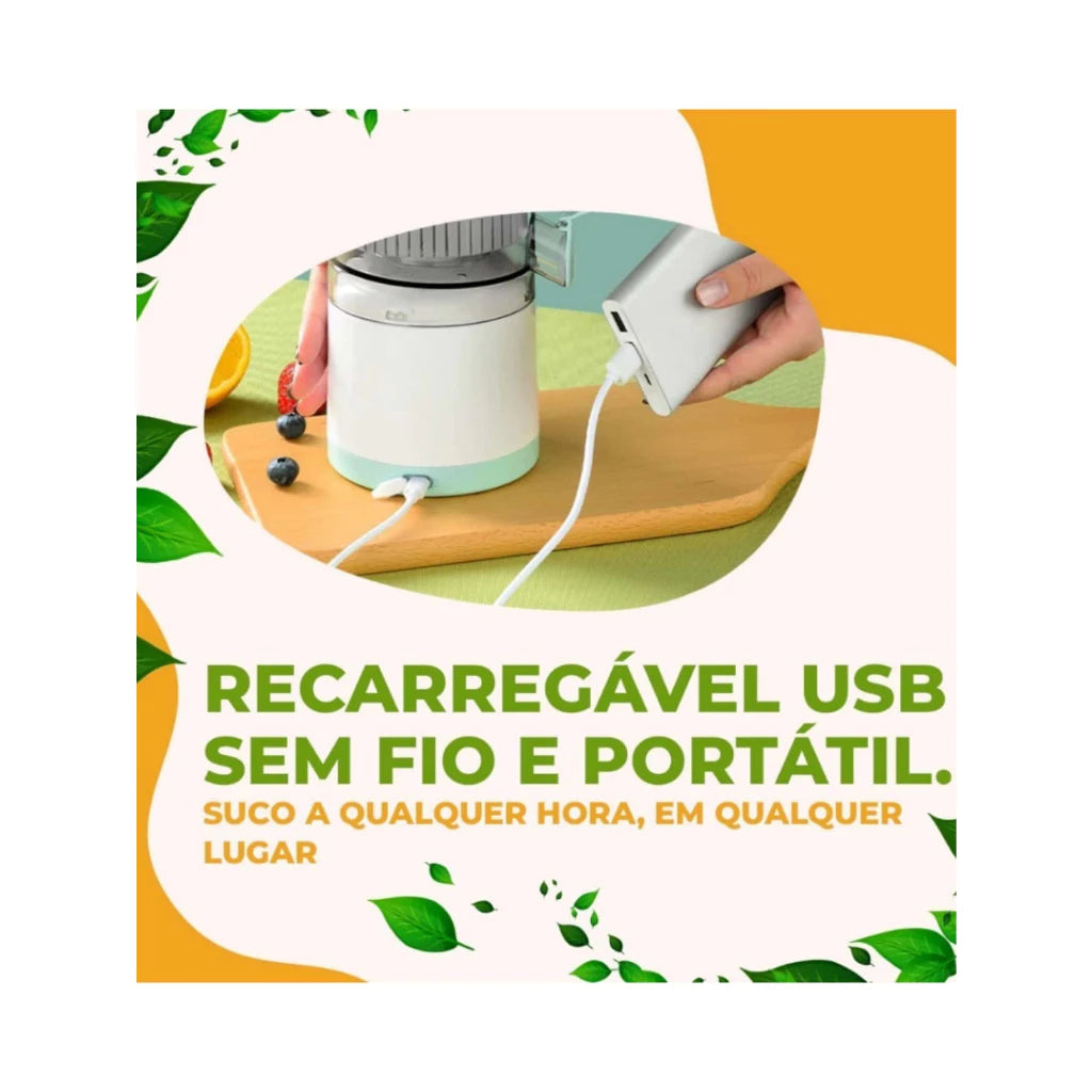 CitrusPro Elite Espremedor Extrator Elétrico Recarregável