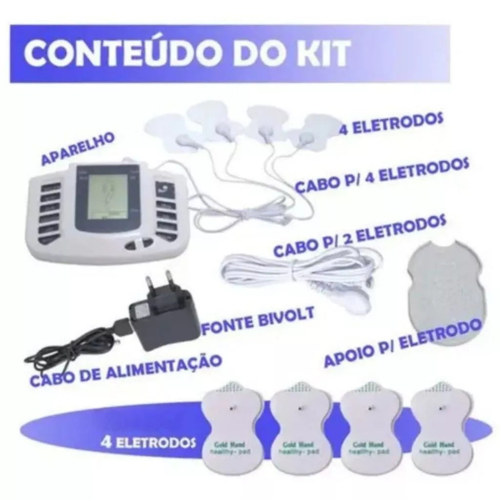 TENS PRO RELAX Aparelho Massageador De Fisioterapia Acupuntura