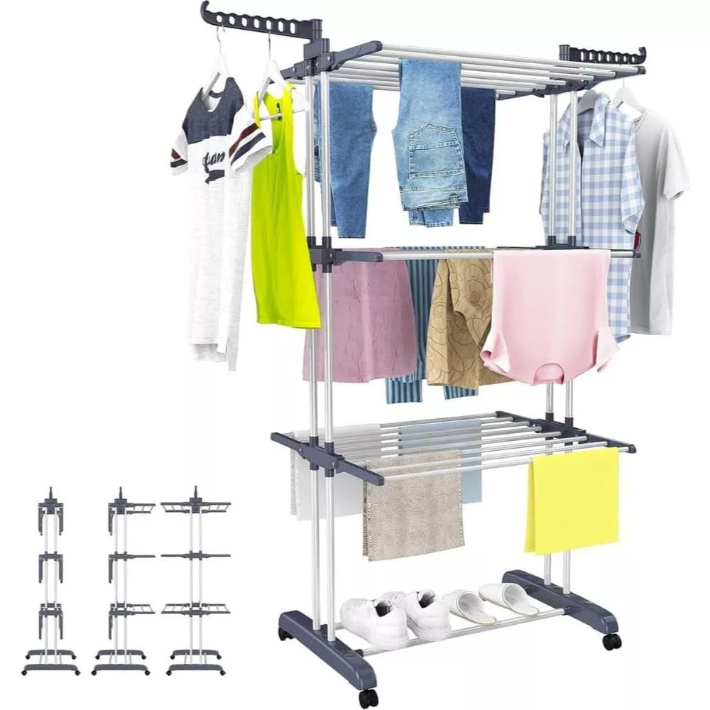 Varal Mágico 360 Multi Varal de chão Dobravel 3 andares