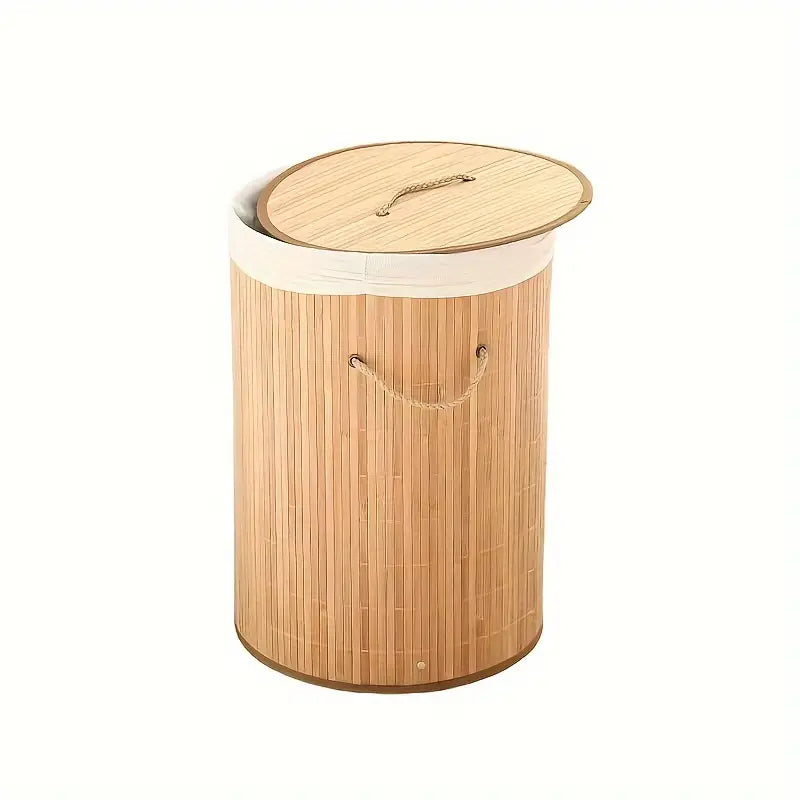 Cesto de Roupas Bamboo Circle