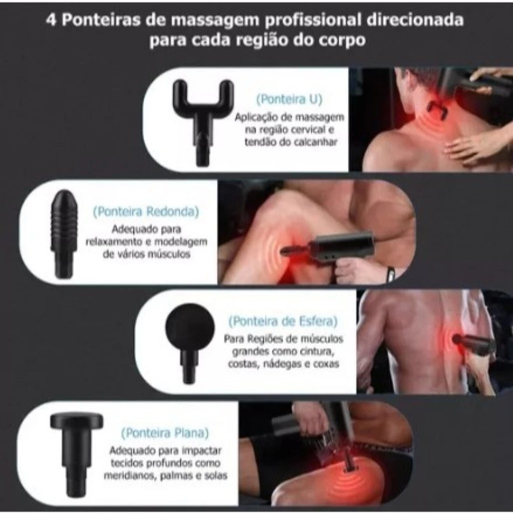 PowerFlex Pro Pistola de massagem elétrica