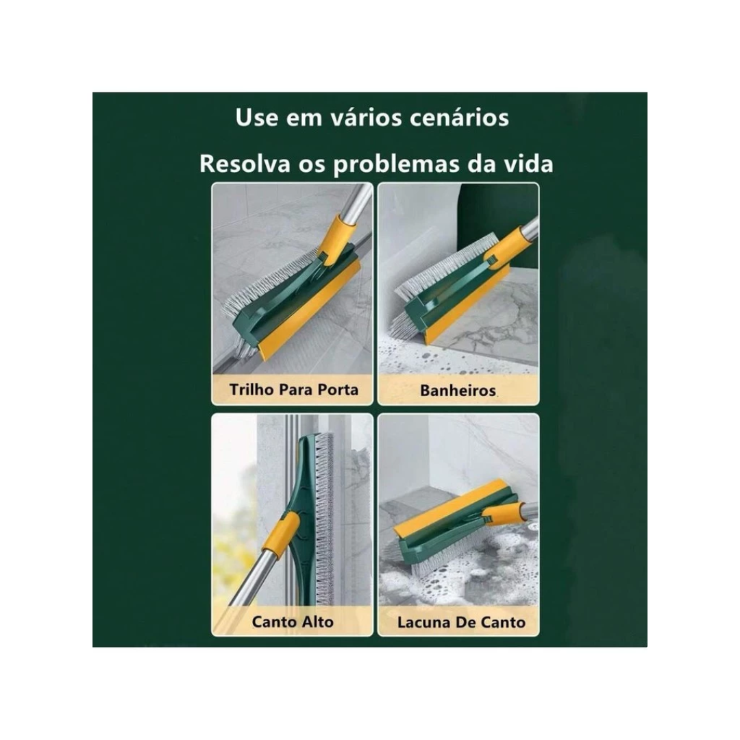 Vassoura Rodo Gap Limpeza Esfregão-3 em 1