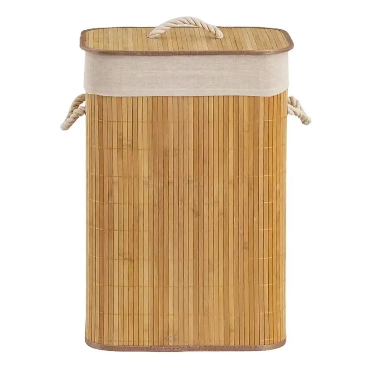 🌿 Cesto de Roupas Sujas Retangular Forrado – Banheiro e Lavanderia
