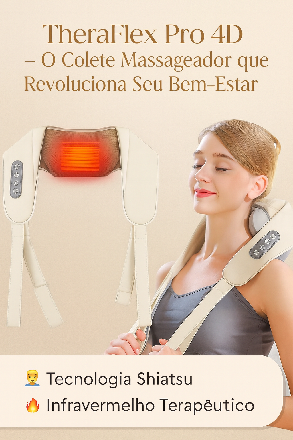 TheraFlex Pro 4D – O Colete Massageador que Revoluciona Seu Bem-Estar
