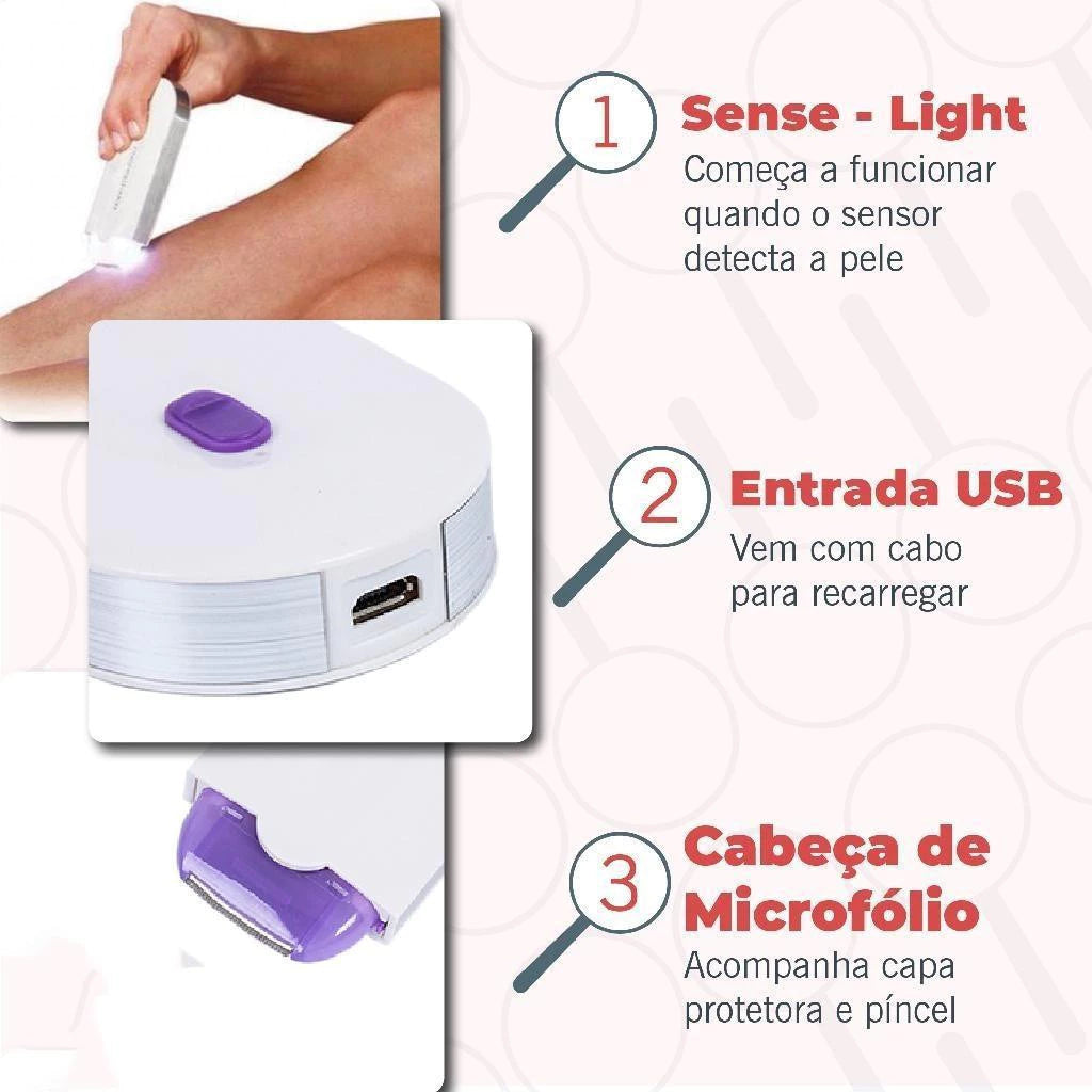 Depilador Laser Indolor 2 em 1 [FRETE GRÁTIS]
