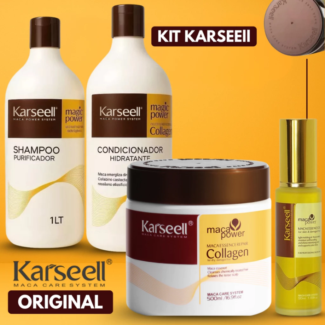 Kit Tratamento Capilar Completo Karseell  Cresce 7 x Mais