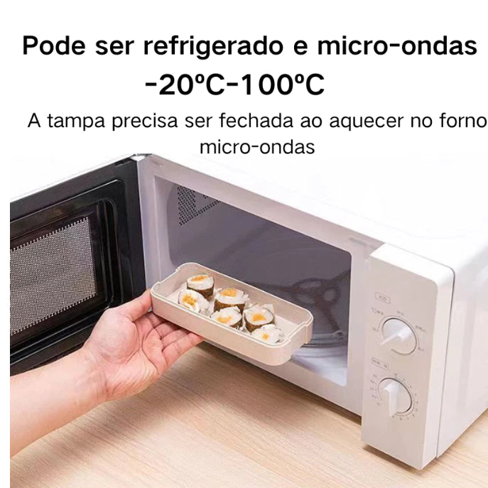 Marmita 3 Divisórias Premium: Sua Alimentação Organizada e Sem Mistura! 🥗