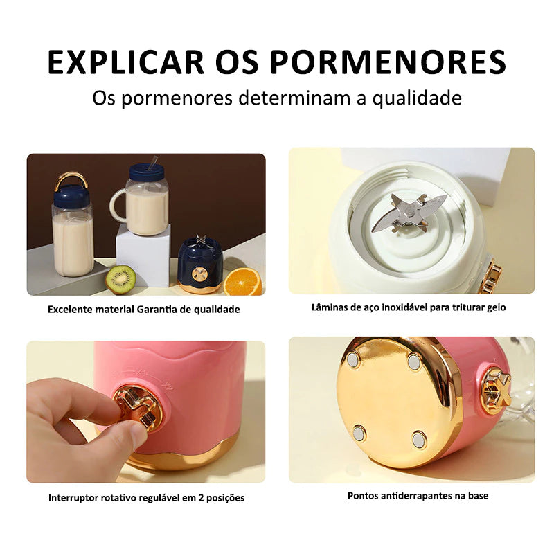 Smoothie Prime Mini Liquidificador Portatil