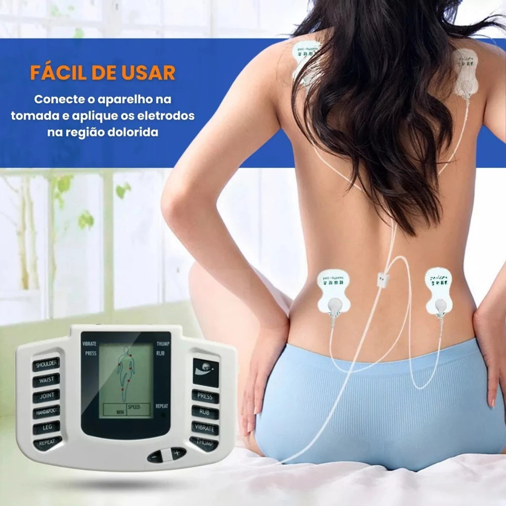 TENS PRO RELAX Aparelho Massageador De Fisioterapia Acupuntura