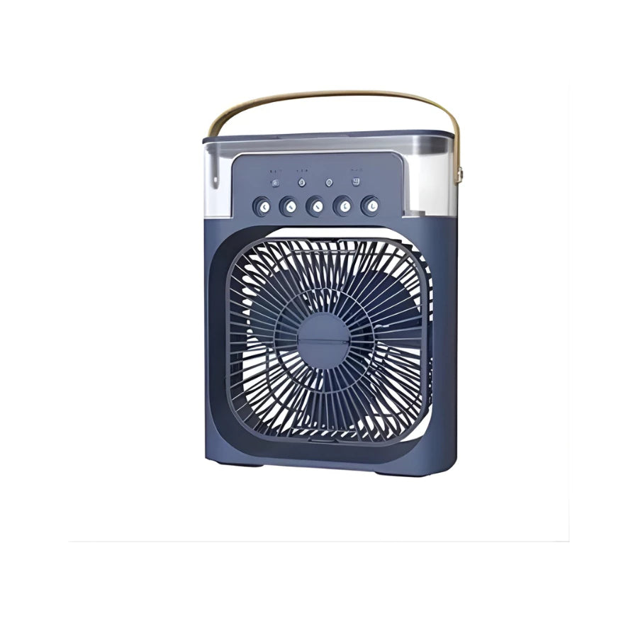 O Mini Poder do Frescor: Ar Condicionado Portátil com LED & Reservatório de Água USB!